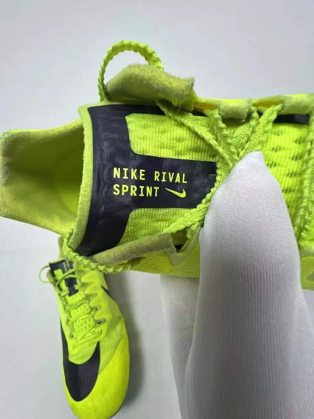 Nike Zoom Rival Sprint Track and Field Spikes Neon Yellow